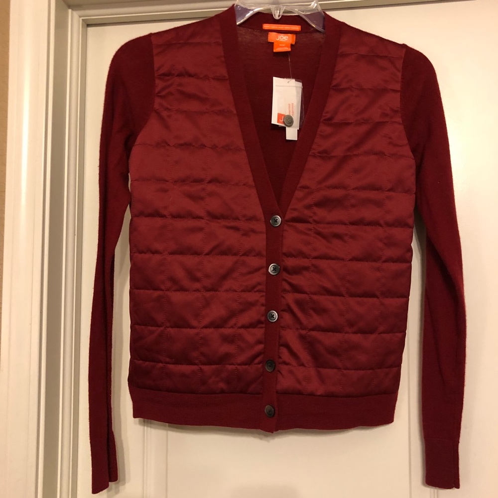 NWT Joe Fresh Merino wool cardigan sweater jacket